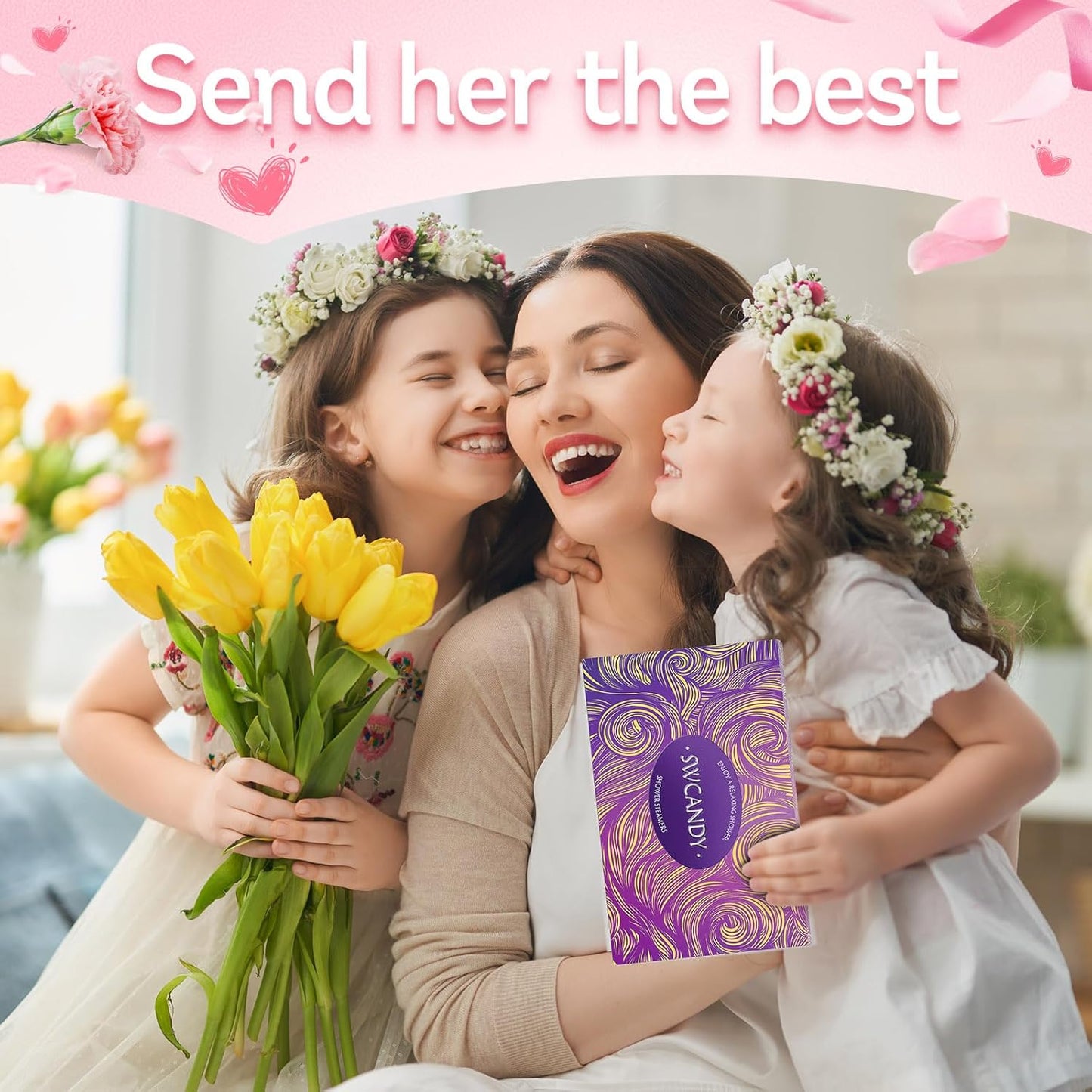 Shower Steamers Aromatherapy Birthday Gifts for Women - 8 Pcs Stocking Stuffers White Elephant Gifts for Adults Mom Men Teen Self Care with Natural Essential Oils Relaxation Home SPA Christmas