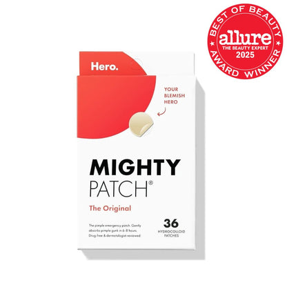 ™ Original Patch from Hero Cosmetics – the #1 Hydrocolloid Acne Pimple Patch for Shrinking Zits and Whiteheads in 1 Use; Nighttime Spot Stickers for Face and Skin (36 Count)