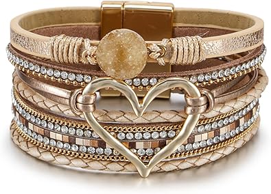 Leather wrap bracelets