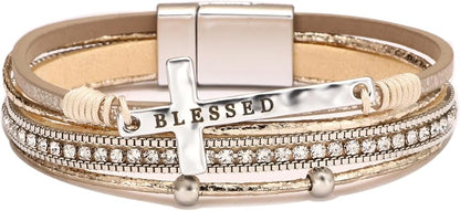 Leather wrap bracelets