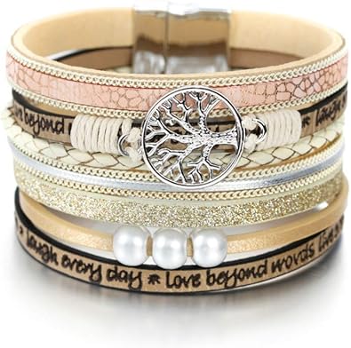 Leather wrap bracelets