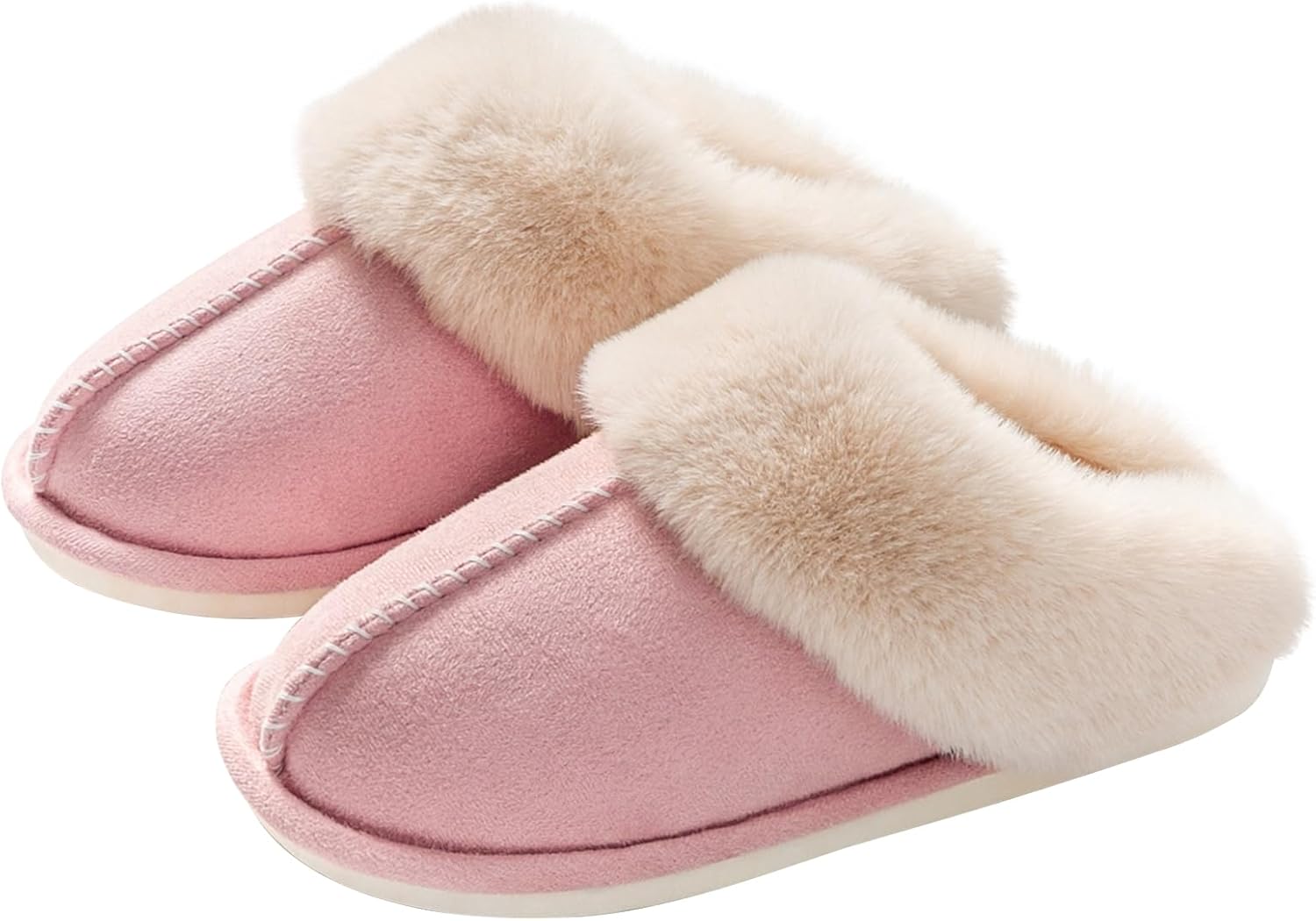Womens Slippers with Fluffy Fur Soft Memory Foam House Shoes, Christmas Gifts Christmas Slippers for Women Mom Grandma