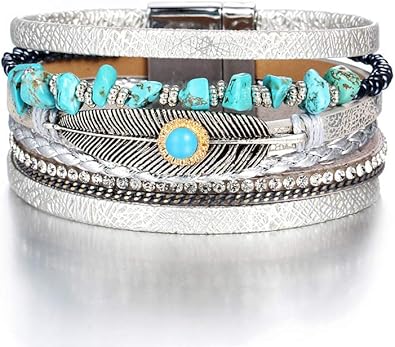 Leather wrap bracelets