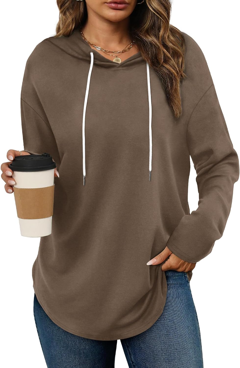 Womens Fashion Tops Hoodies for Women Pullover Oversized Sweatshirts Long Sleeve Shirts Loose Fit