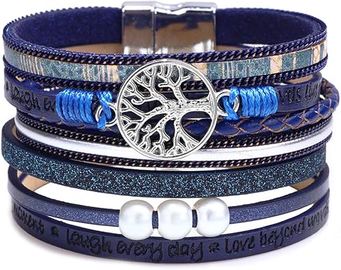 Leather wrap bracelets