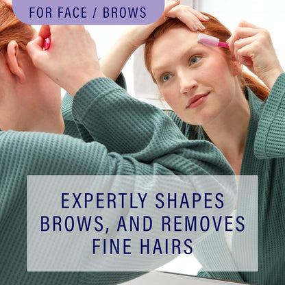 Hydro Silk Touch-Up Dermaplaning Tool with Precision Cover, 3Ct | Dermaplane Razor, Face Razors for Women, Peach Fuzz Remover