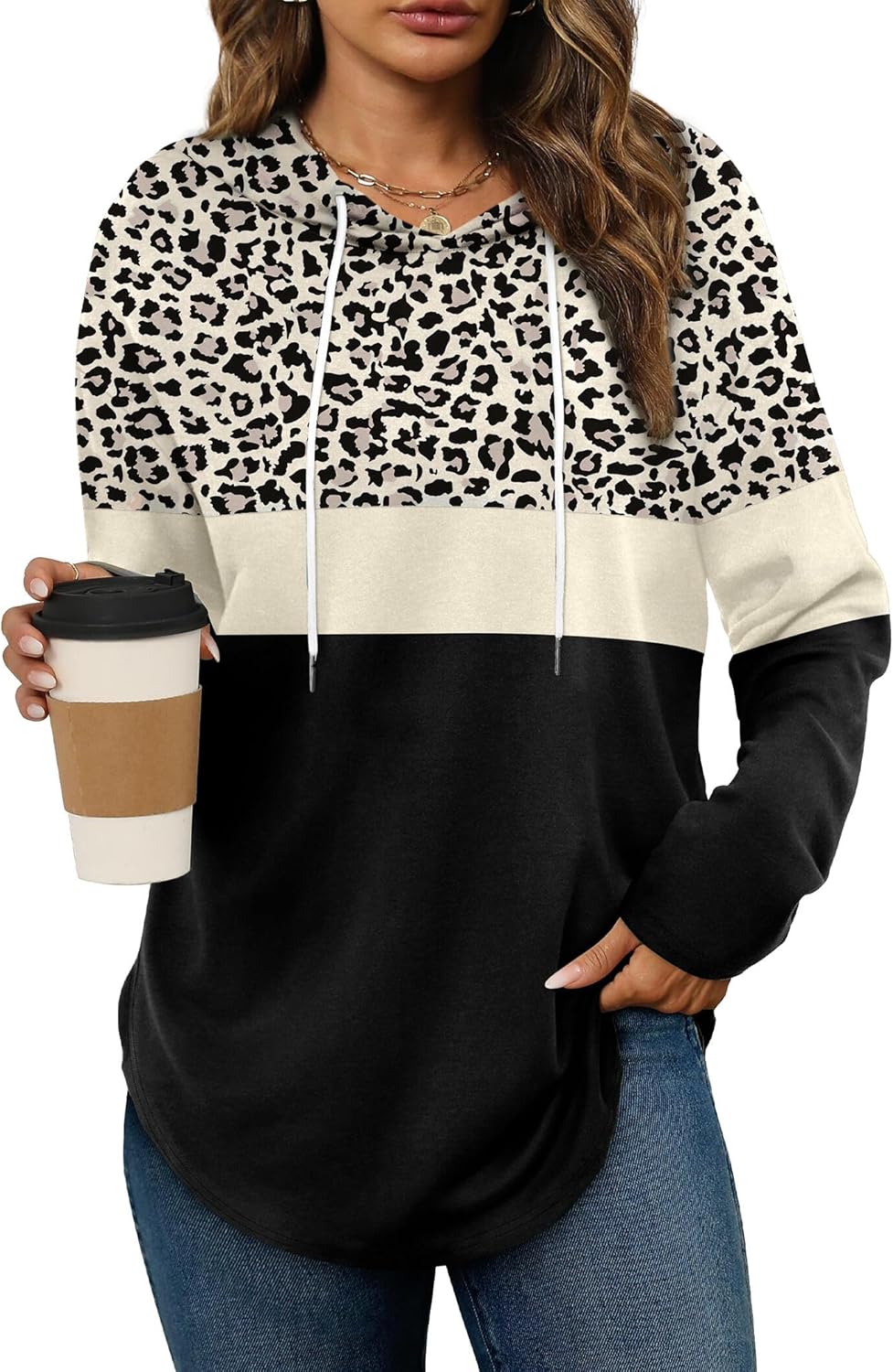 Womens Fashion Tops Hoodies for Women Pullover Oversized Sweatshirts Long Sleeve Shirts Loose Fit