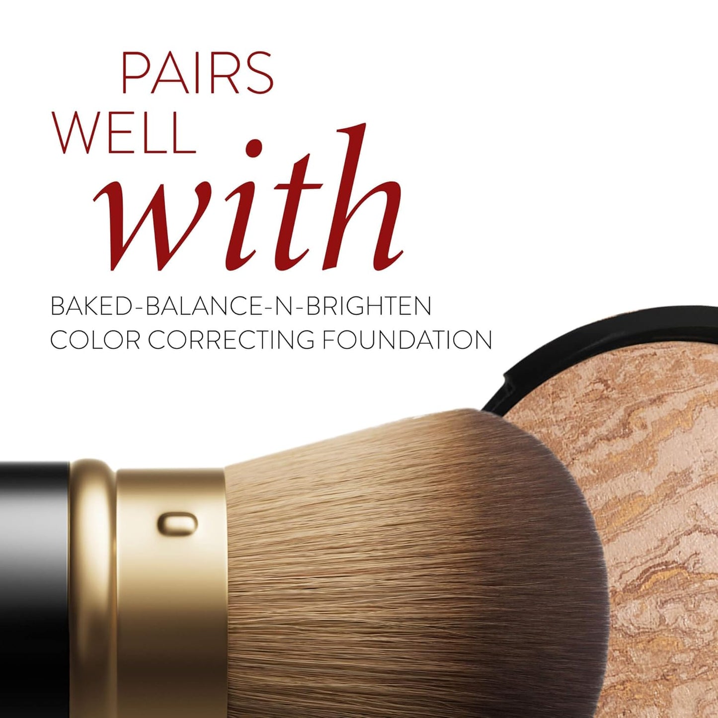 Retractable Airbrush Kabuki Brush for All Face Makeup & Foundation for Liquid, Cream and Powder Face Makeup with Aluminum Handle