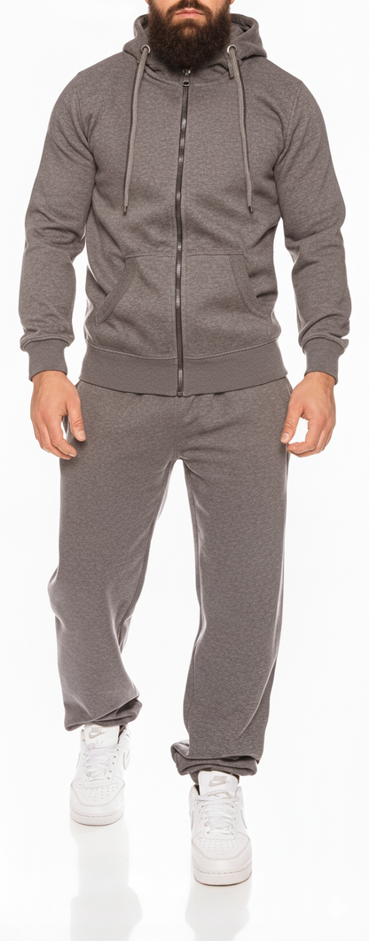 Men's 2-piece tracksuit: Full-zip hoodie and sweatpants