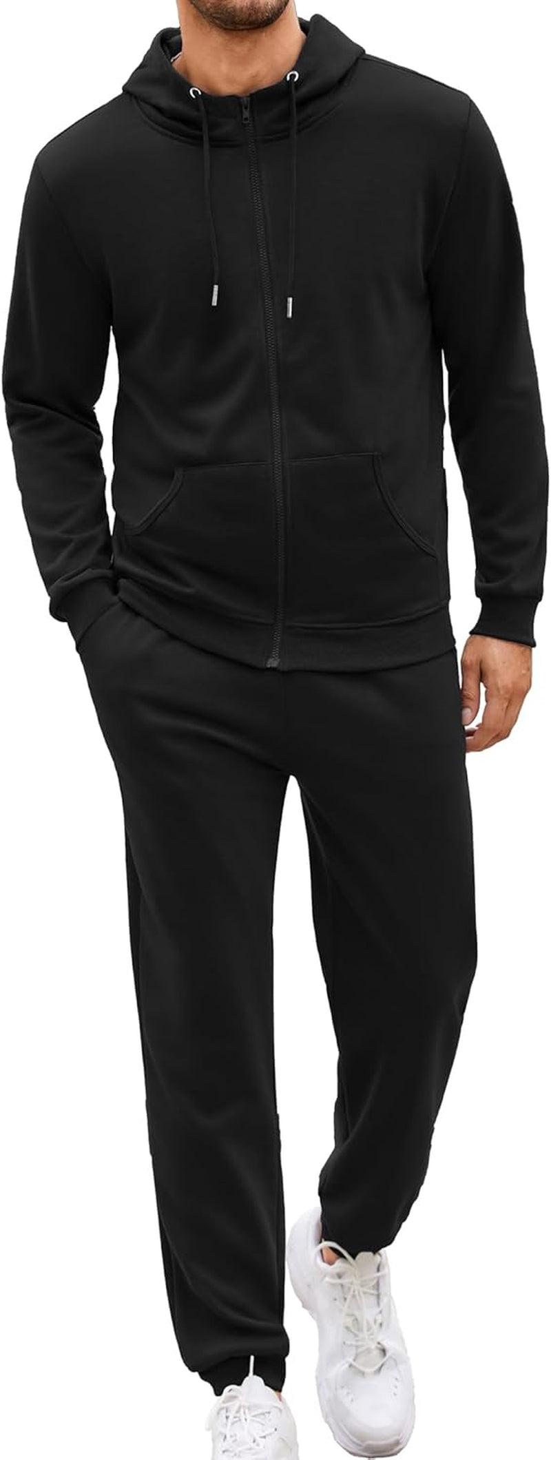Sweatsuits for Men 2 Piece Tracksuit Sets Full Zip Hoodie Sweatpants for Men Casual Sports Jogging Suits S-4XL