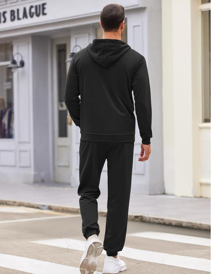 Sweatsuits for Men 2 Piece Tracksuit Sets Full Zip Hoodie Sweatpants for Men Casual Sports Jogging Suits S-4XL