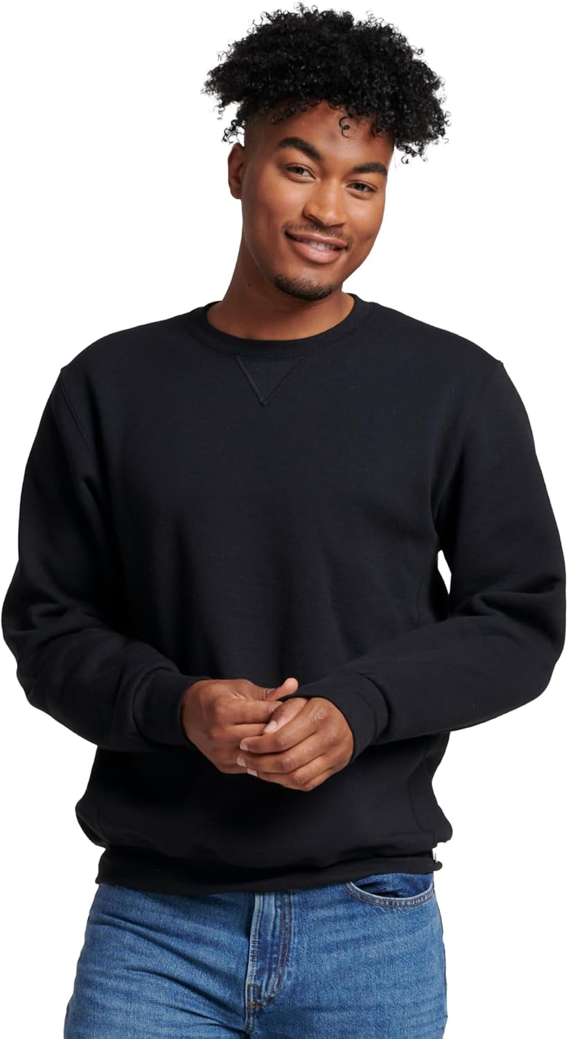 Mens Dri-Power Fleece Sweatshirts, Moisture Wicking, Cotton Blend, Relaxed Fit, Sizes S-4X